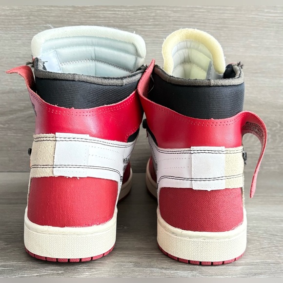 Nike x OFF WHITE THE TEN VIRGIL ABLOH AIR JORDAN 1 RETRO HIGH CHICAGO *R*E*P* - Picture 4 of 8